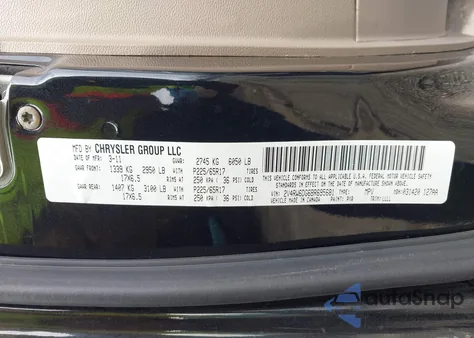 2011 Volkswagen Routan Sel Premium from USA, damaged, VIN 2V4RW6DG6BR695681